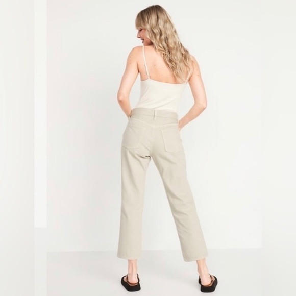 NWOT! High-Waisted Slouchy Straight Cropped Non-Stretch Jeans - Size 8 TALL💎 - Picture 2 of 9